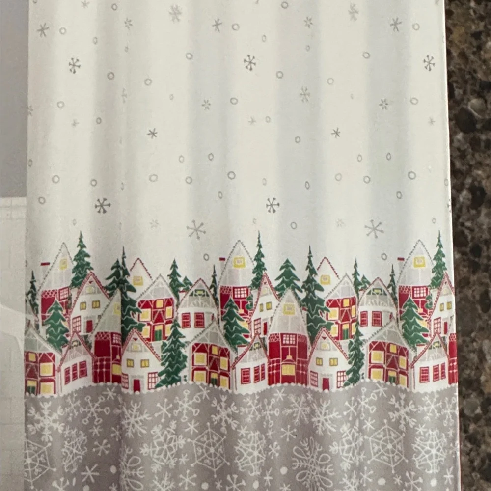 Santa's Workshop Shower Curtain Set